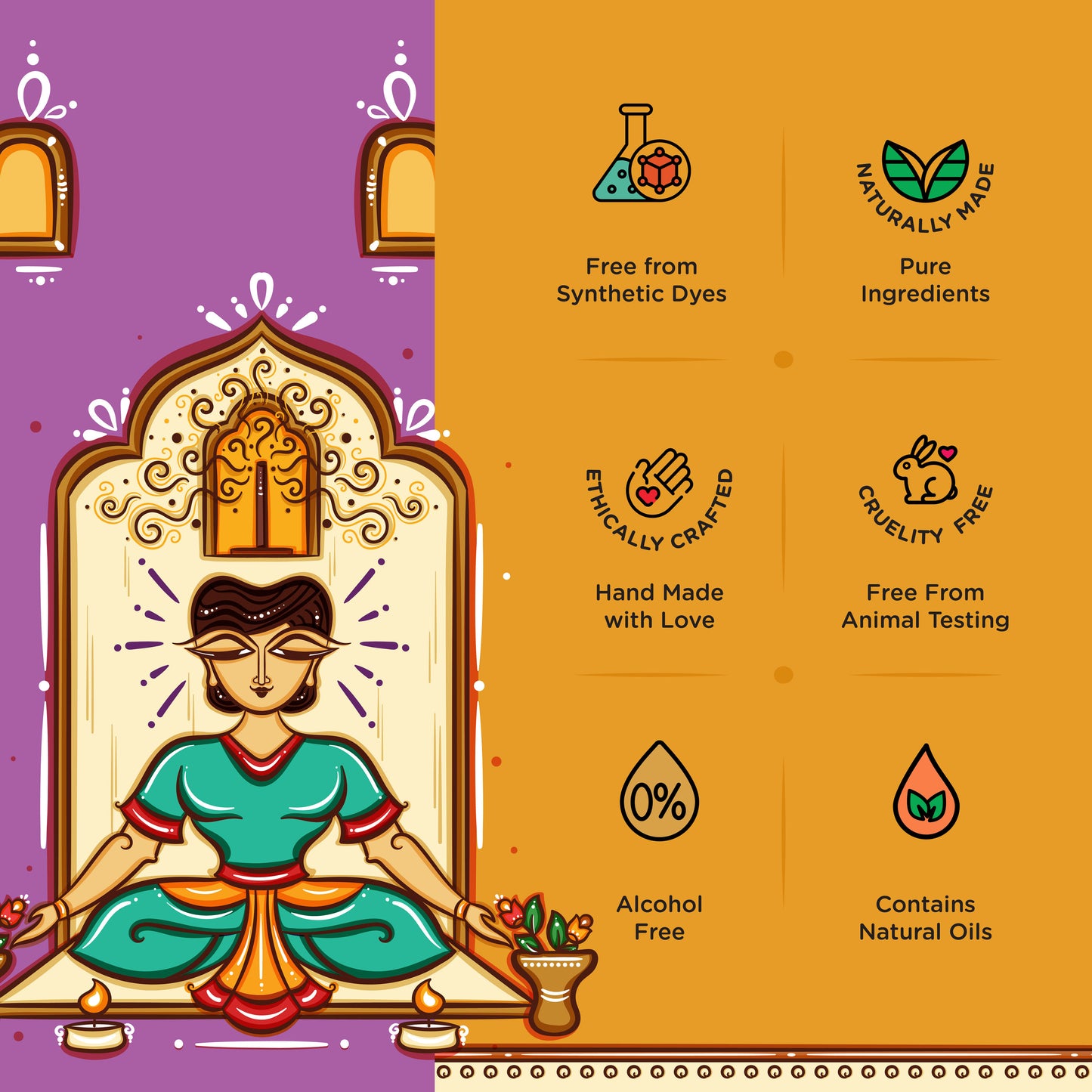 Lavender Dhoop Sticks (Set of 45)
