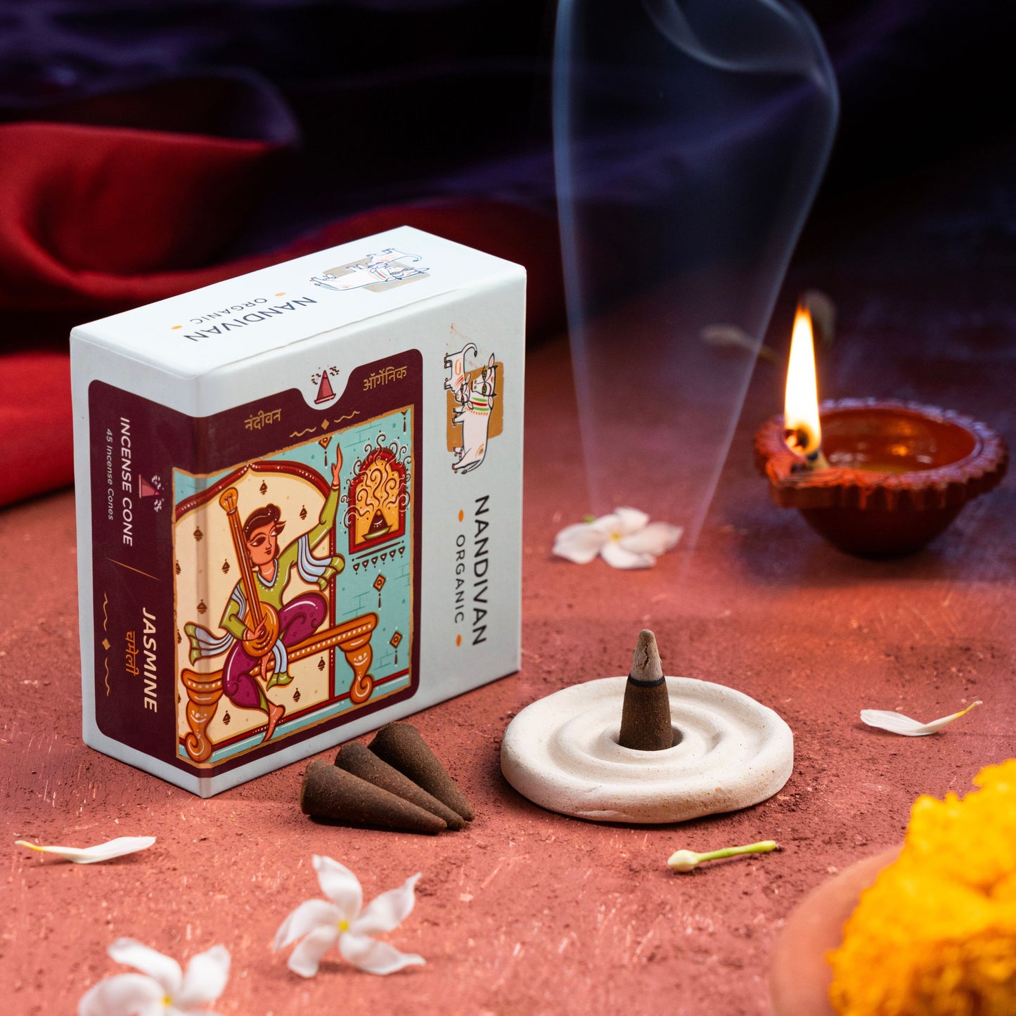 Jasmine Dhoop Cones (Set of 45)