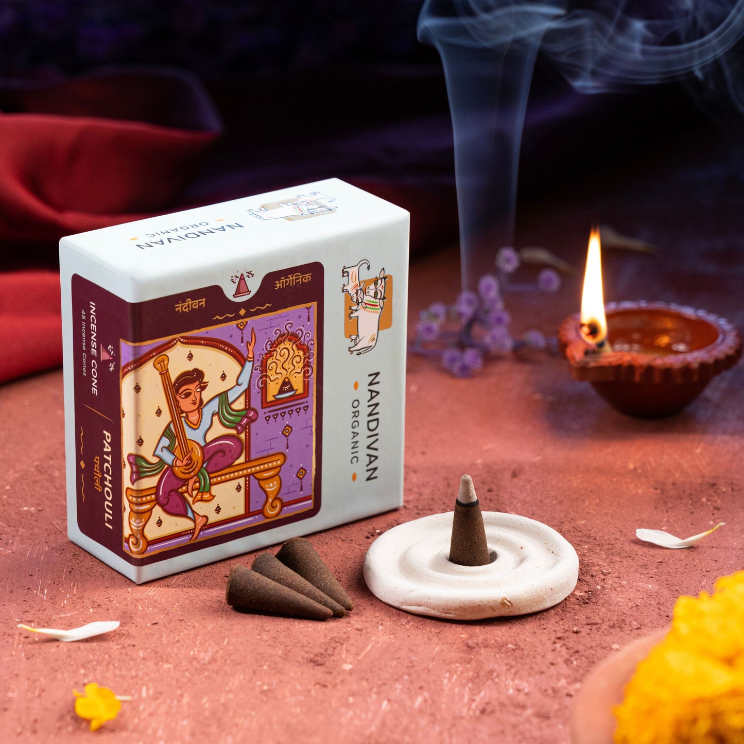 Patchouli Dhoop Cones (Set of 45)