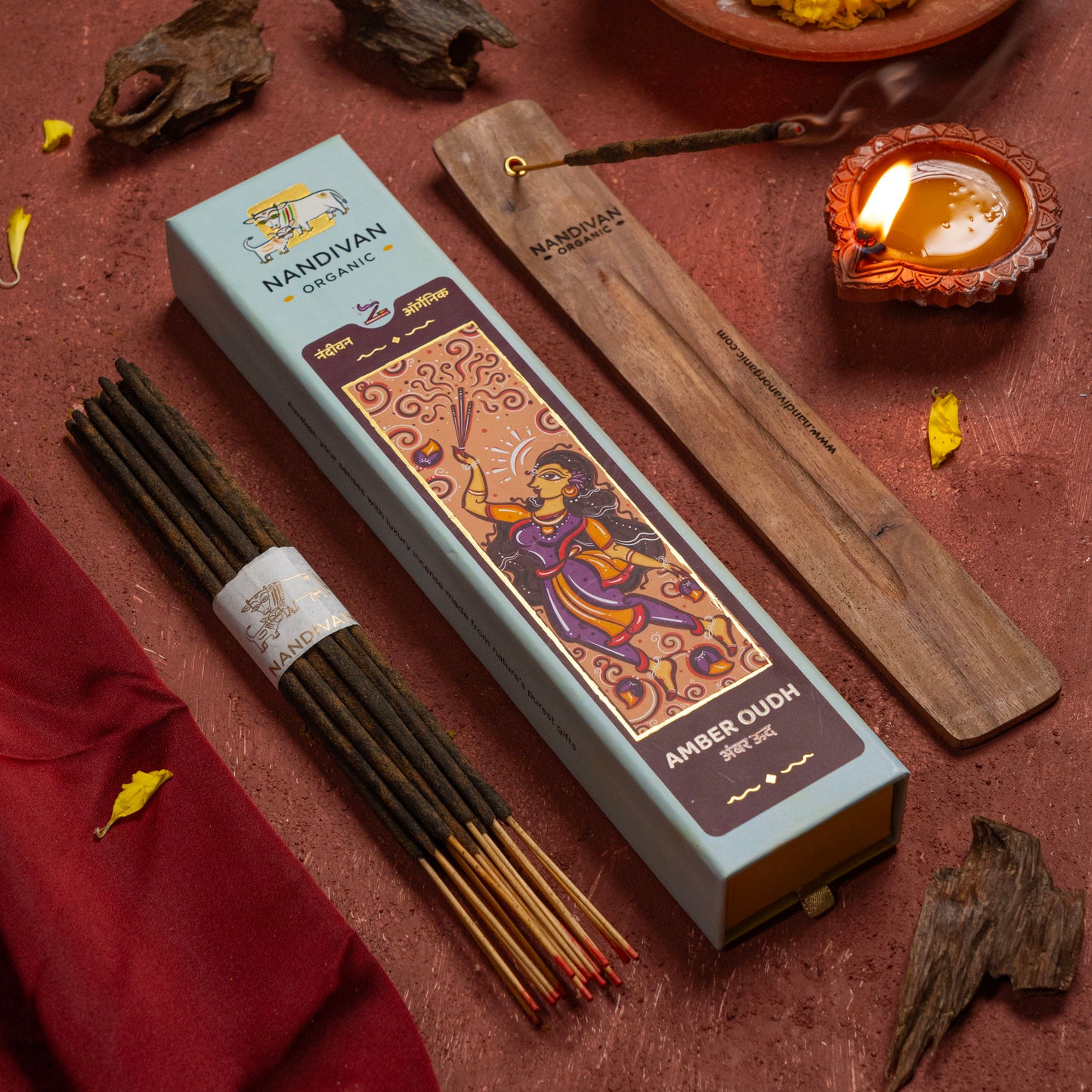 Amber Oudh Incense Sticks(Set of 45)